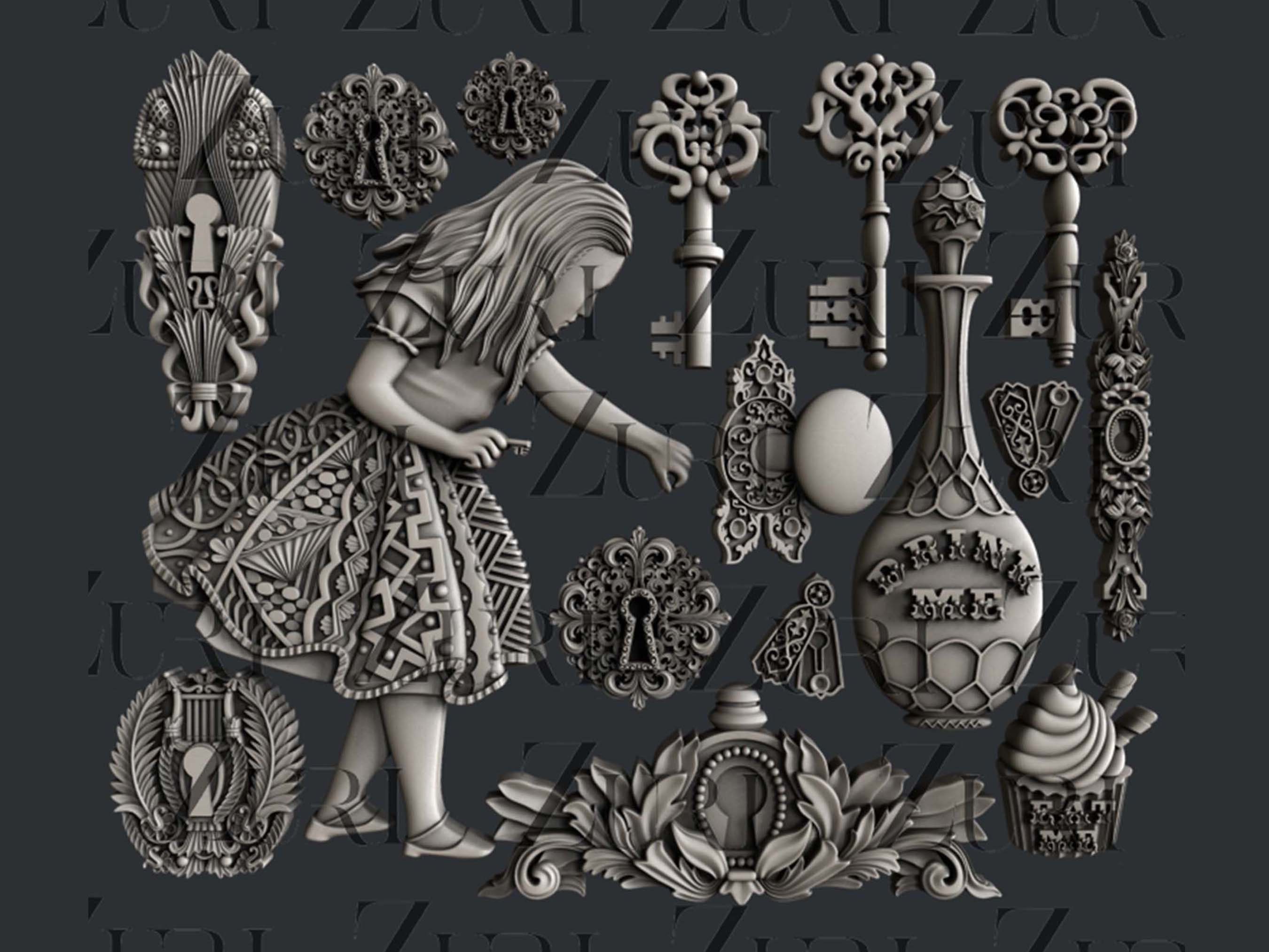 Silicone Mould ALICE KEYS Zuri Molds Resin Moulds Etsy