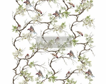 Blossom Flight Rub On Furniture Transfers || ReDesign with Prima || Furniture Decals || 25 x 34 Inches