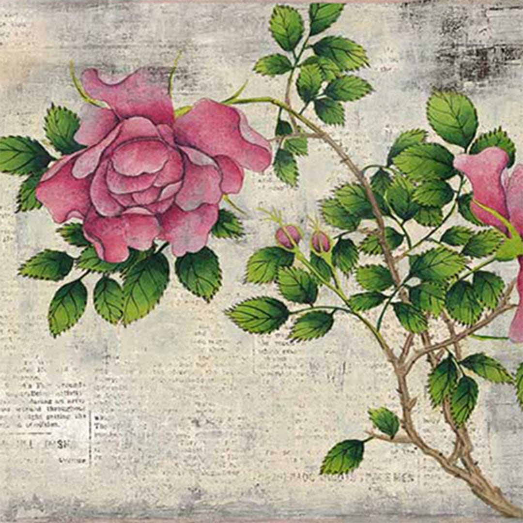 A1 Rice Decoupage Papers for Furniture VINTAGE ROSES and BUTTERFLY ...