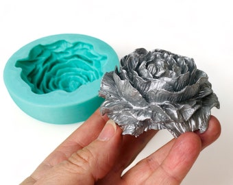 New! Silicone Candle Mold Peony Flower || 3D Silicone Candle Making Molds || Soap Mold Resin Clay