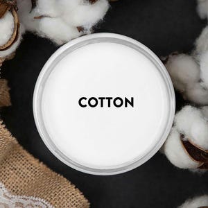 Dixie Belle Paint COTTON || Chalk Mineral Paint Matte Finish || Furniture Paint || White || Ships Same Day, Free Shipping 35+