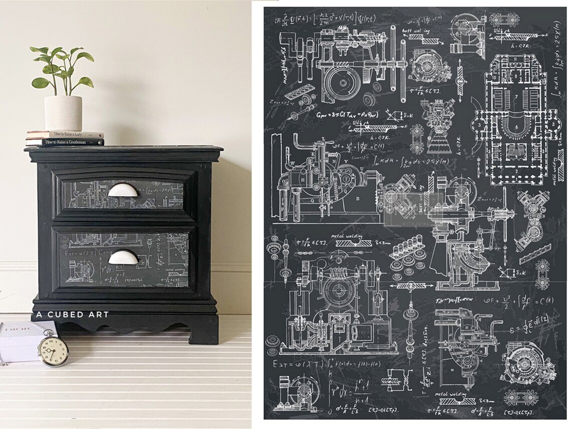 Steampunk Furniture Transfer INDUSTRIAL MECHANICS Redesign Etsy