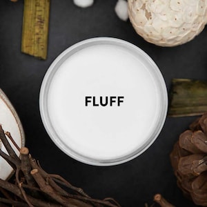 Dixie Belle Paint FLUFF || Chalk Mineral Paint Matte Finish || Furniture Paint || White Gray || Ships Same Day, Free Shipping 35+