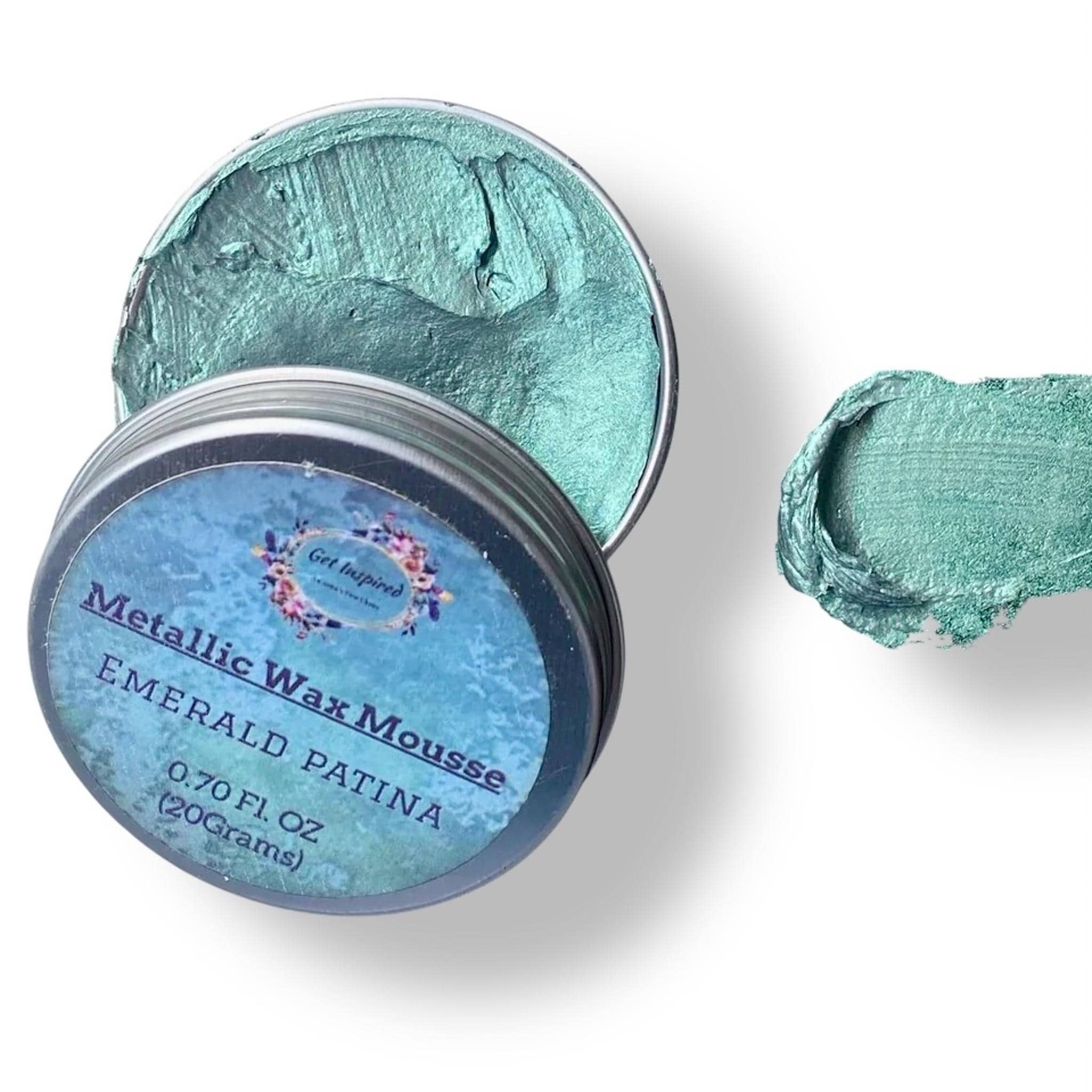 Emerald Patina Metallic Wax Paste Mousse || Dadarkar Art || Get Inspired! || 20 ml Gilding Wax Paste || Same Day Shipping || Green Teal