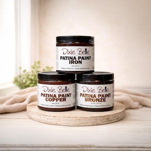Dixie Belle Patina Paint | Real Rust Finish, Copper, Iron, Bronze (8 oz)