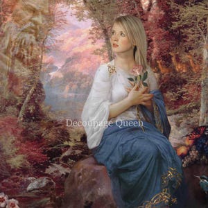 A4 Decoupage Paper Brigit Celtic GODDESS OF POETRY || Decoupage Queen Washi Rice Papers || Decoupaging Journaling Scrapbooking Card Making