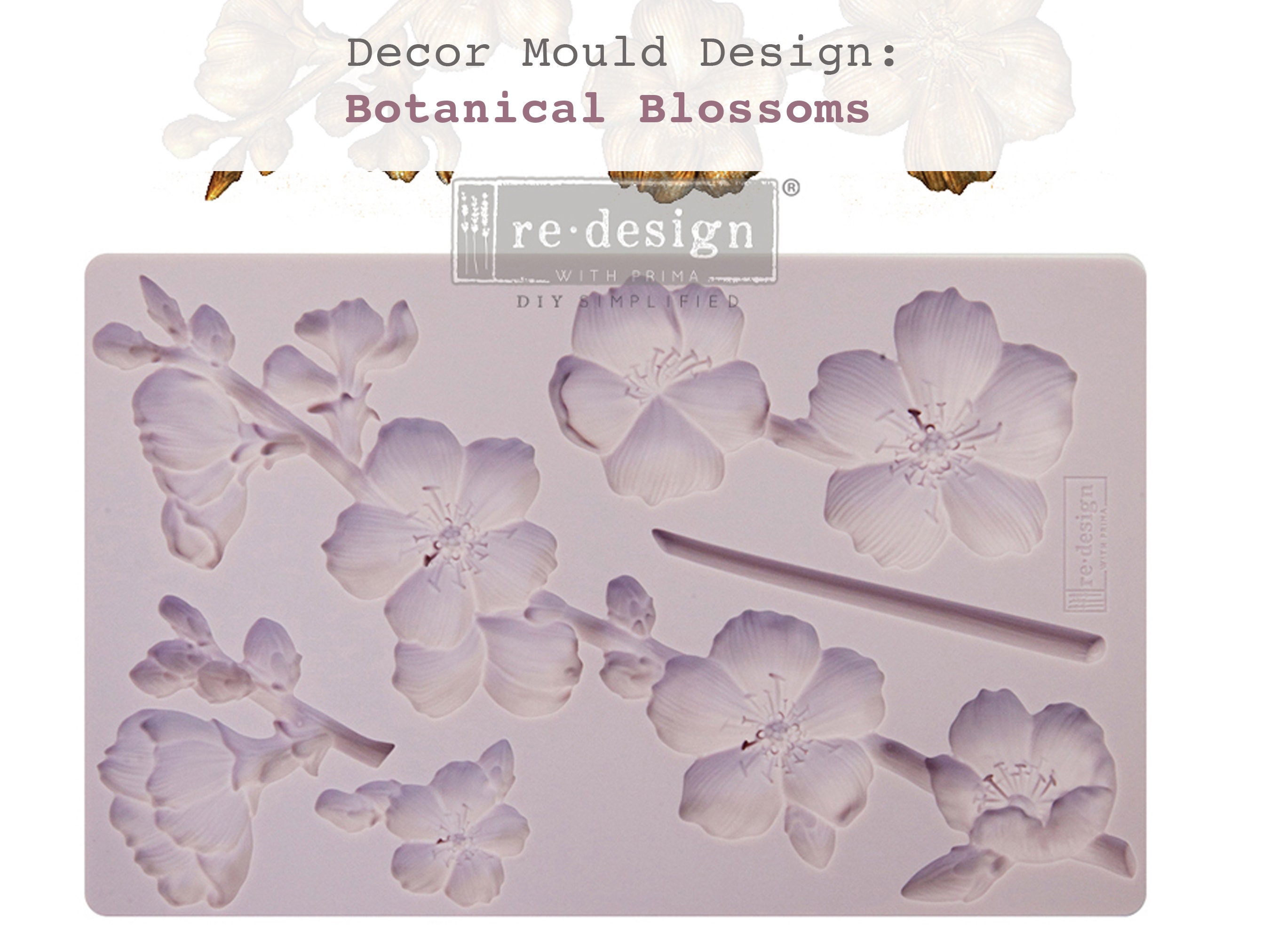 Floral Silicone Mold BOTANICAL BLOSSOMS Silicone Molds Etsy