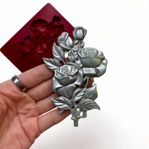Resin Molds GLOSSY ROSE || Dadarkar Art Silicone Mold || Polymer Clay Baking Fondant Chocolate Mould || Get Inspired Floral Moulds