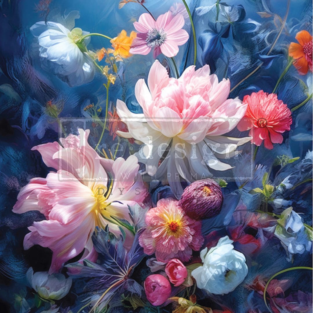 Enchanted Garden Decoupage Paper for Furniture Redesign With Prima A1