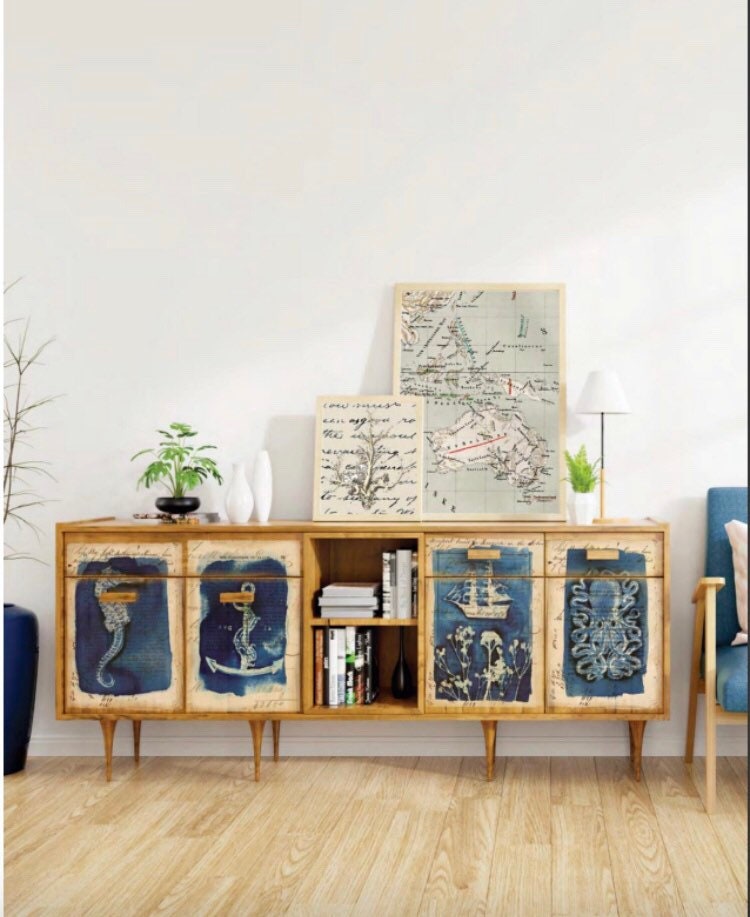 Rub On Transfers For Furniture SEASHORE ReDesign With Prima Etsy