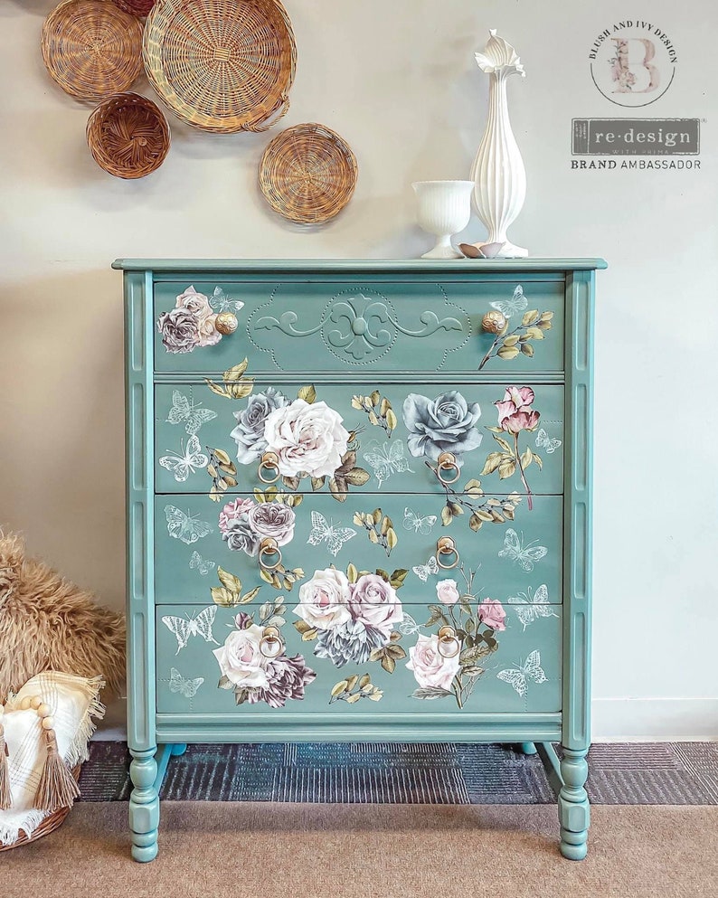 Floral Furniture Decal VINTAGE DREAM ReDesign with Prima Etsy Italia