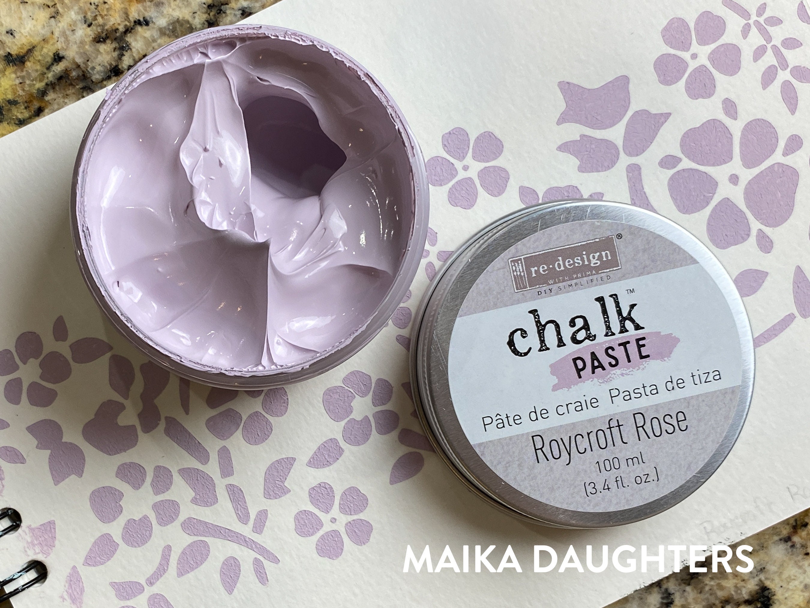 PRETTY AS A PEACH Chalk Paste • A Maker's Studio Chalk Art