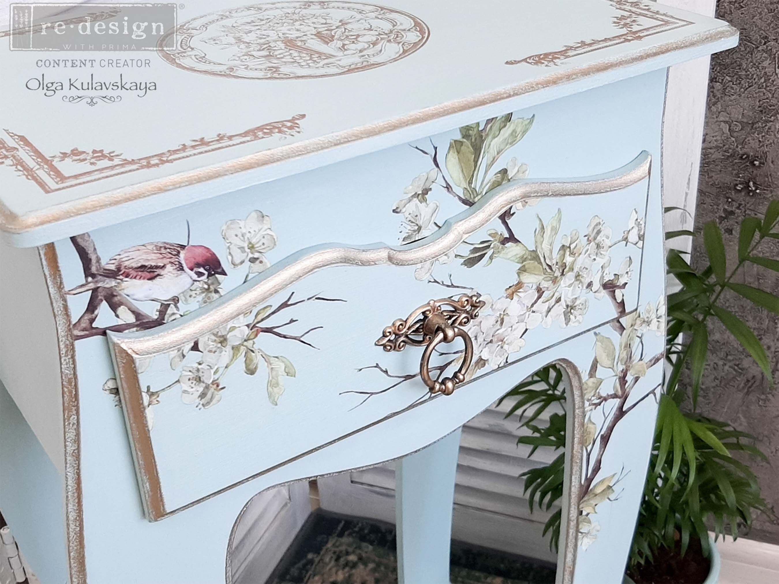 Blossom Flight Rub on Furniture Transfers Redesign With Prima