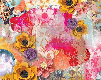 Abstract Beauty Decoupage Tissue Paper || CeCe Restyled and ReDesign with Prima || 30 x 19 Inches