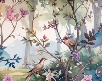 New! ReDesign with Prima - Decoupage Paper for Furniture | Enchanted Forest - A1 Size