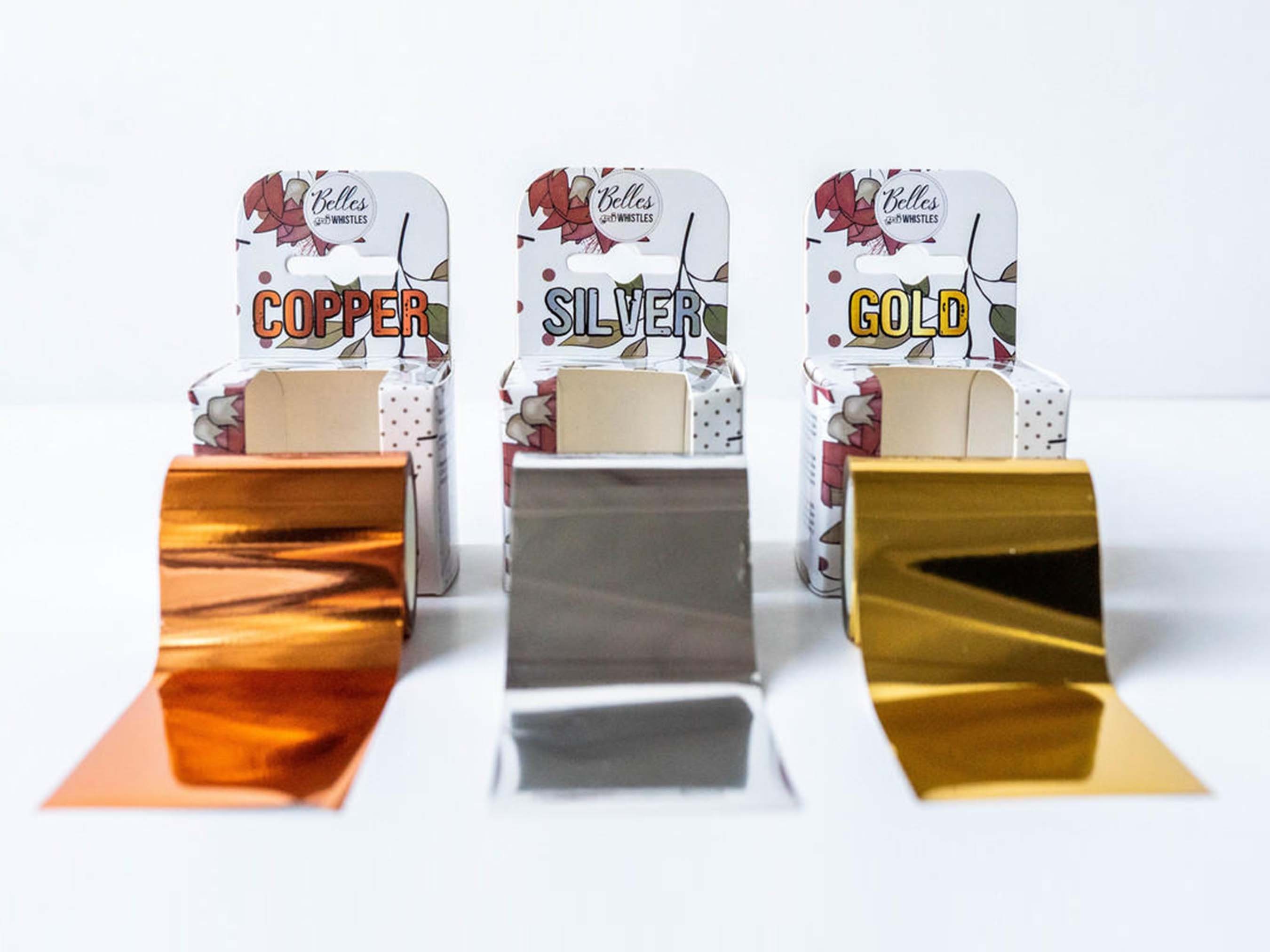Metallic Embellishment Foil - Gold, Silver, Copper Foils