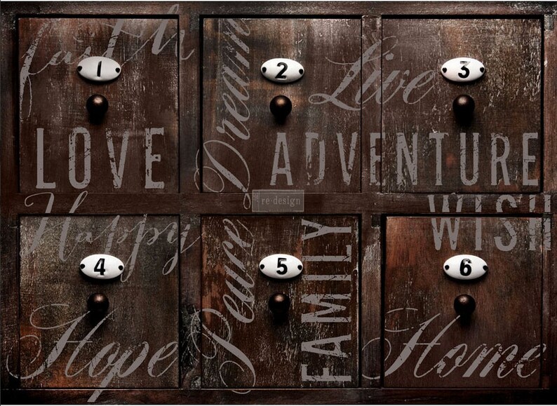Rub on Transfers for Furniture words to Live By Etsy