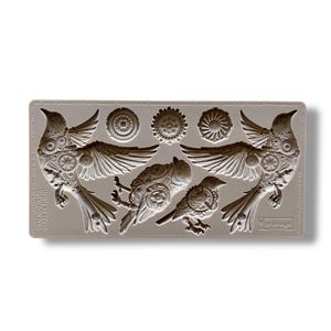 Resin Molds GEARS OF FLIGHT || ReDesign with Prima Molds || Silicone Mold Polymer Clay Baking Fondant Chocolate || Steampunk Birds and Cogs
