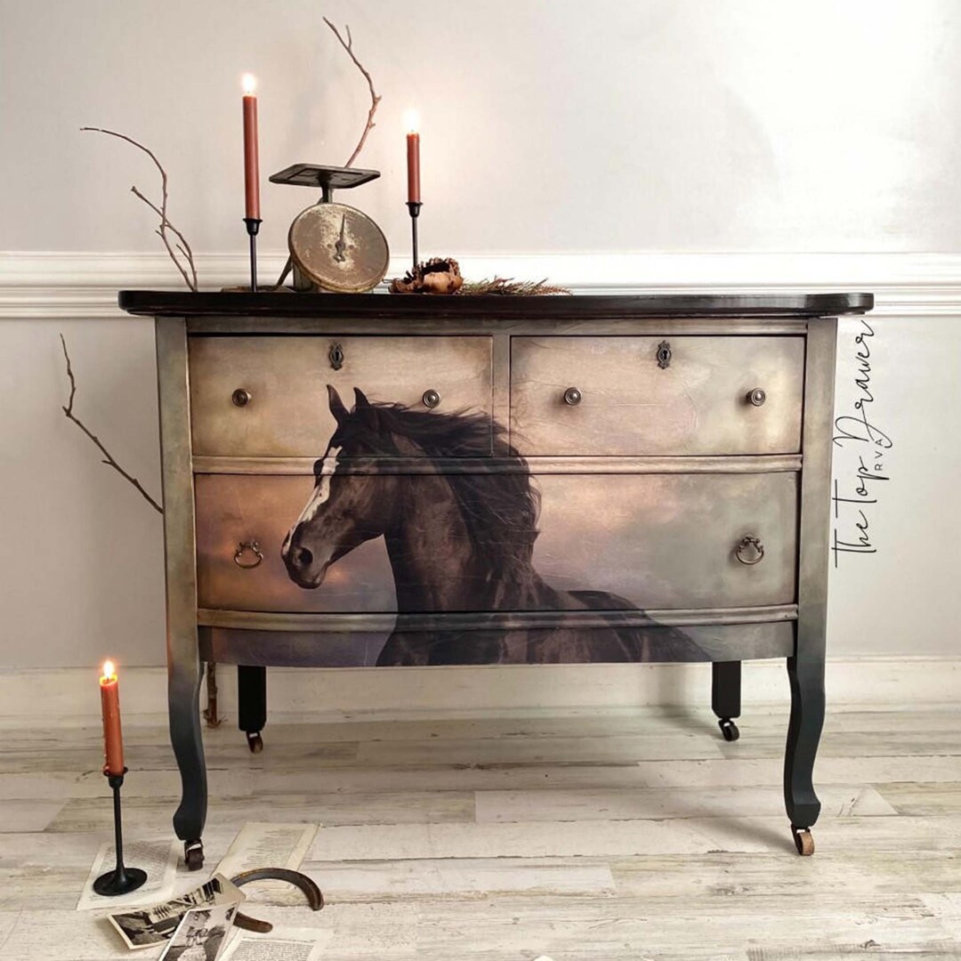 Decoupage Paper for Furniture MAJESTIC HORSE Belles and Whistles by