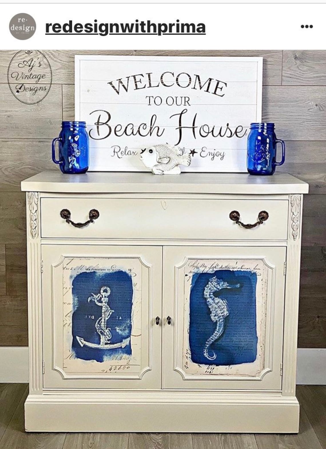Rub On Transfers For Furniture SEASHORE ReDesign With Prima Etsy