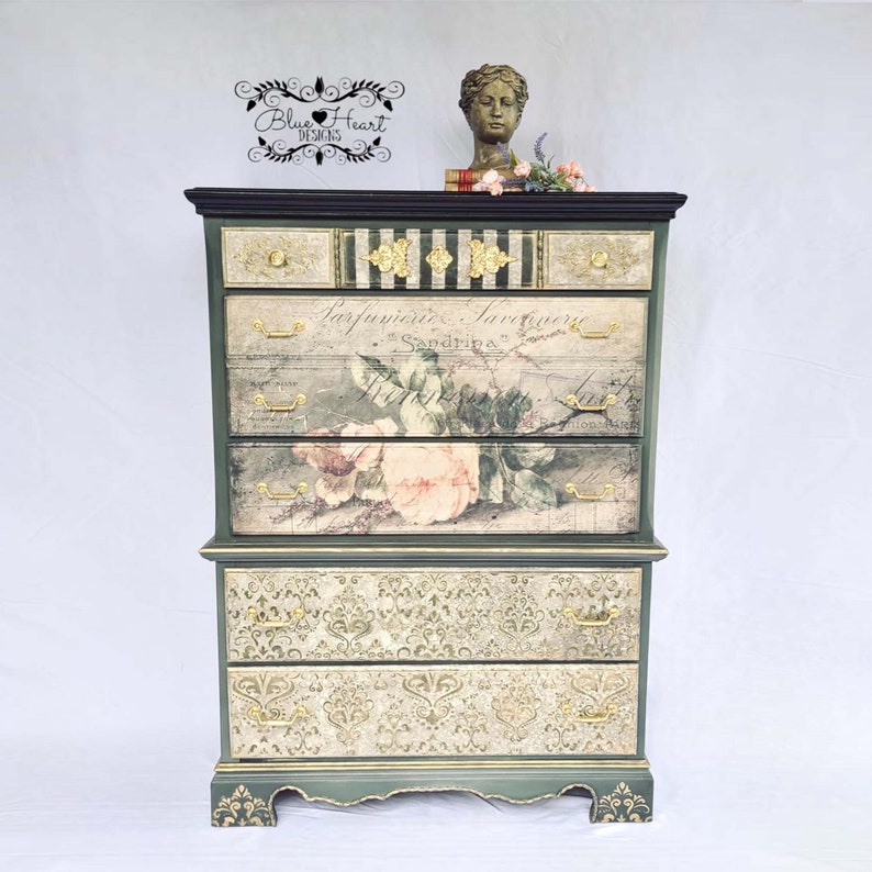 Rice Paper Decoupage SANDRINA Decoupage Queen Decoupage Etsy