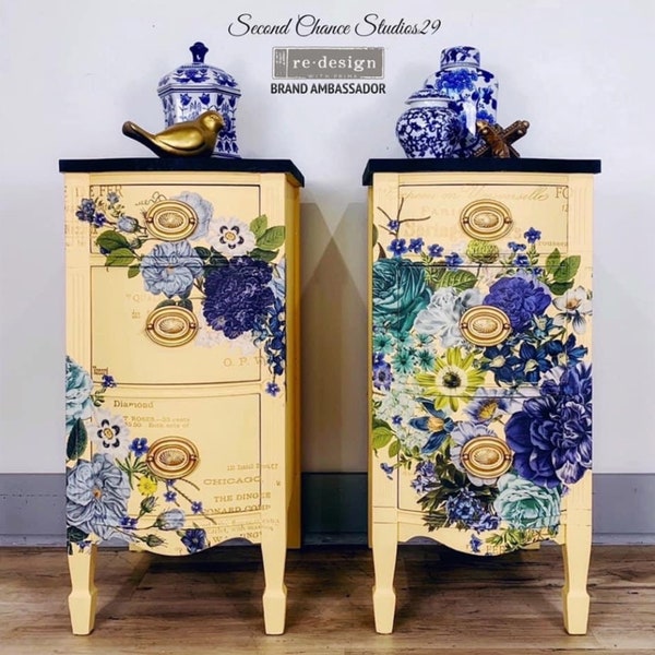 Furniture Decals "Cosmic Roses" by ReDesign with Prima