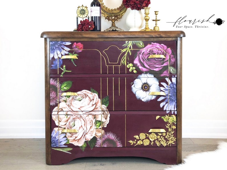 Rub on Transfers for Furniture Redesign With Prima Transfers Etsy Canada