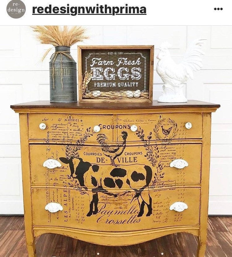 Furniture Decals FARM DELIGHTS by Redesign With Prima Etsy Canada