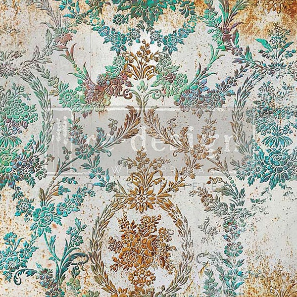 Decoupage Paper for Furniture RUSTIC PATINA | ReDesign with Prima | 30 x 19 Inches Decoupage Tissue Paper | Limited Edition