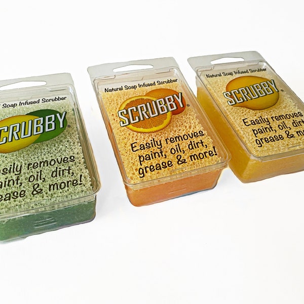 Scrubby Soap || Soap-Infused Scrubber || 3 Scents