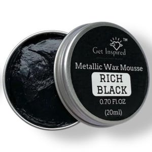 Rich Black Metallic Wax Paste Mousse || Dadarkar Art || Get Inspired! || 20 ml Gilding Wax Paste || Same Day Shipping