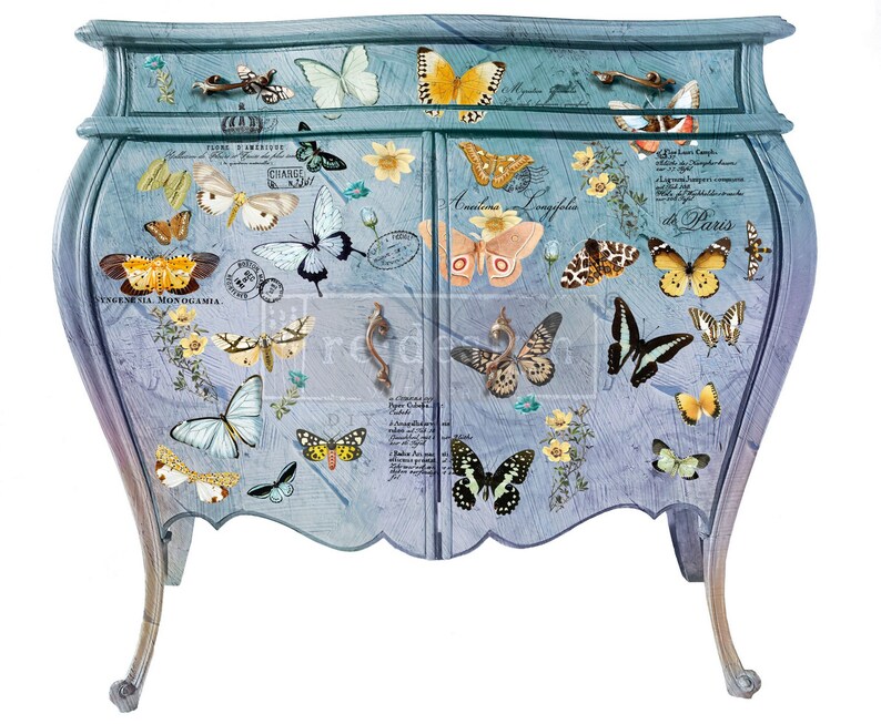 Furniture Transfer BUTTERFLY DANCE Redesign With Prima Etsy