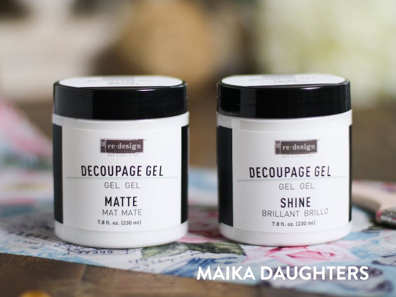 Decoupage Gel Redesign With Prima Matte or Shine Etsy