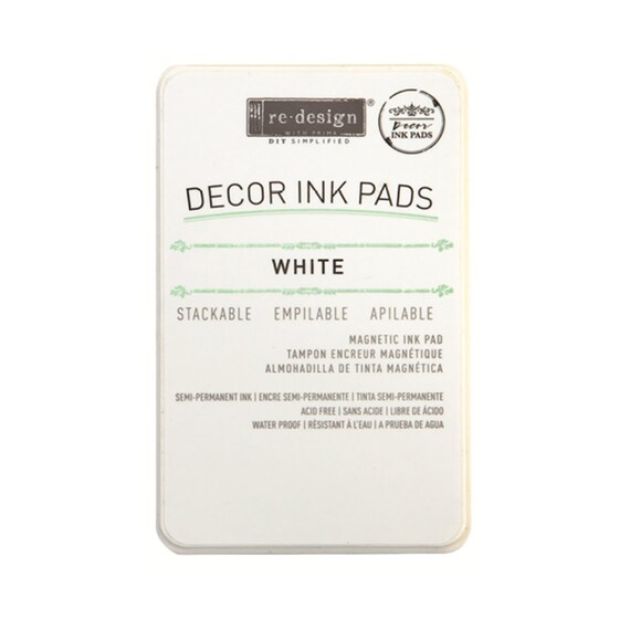Ink Pad WHITE Redesign With Prima Stackable Ink Etsy