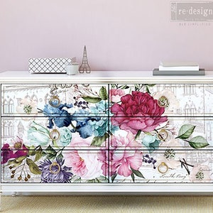 Rub On Floral Transfers for Furniture Floral Furniture Decals ReDesign Prima 