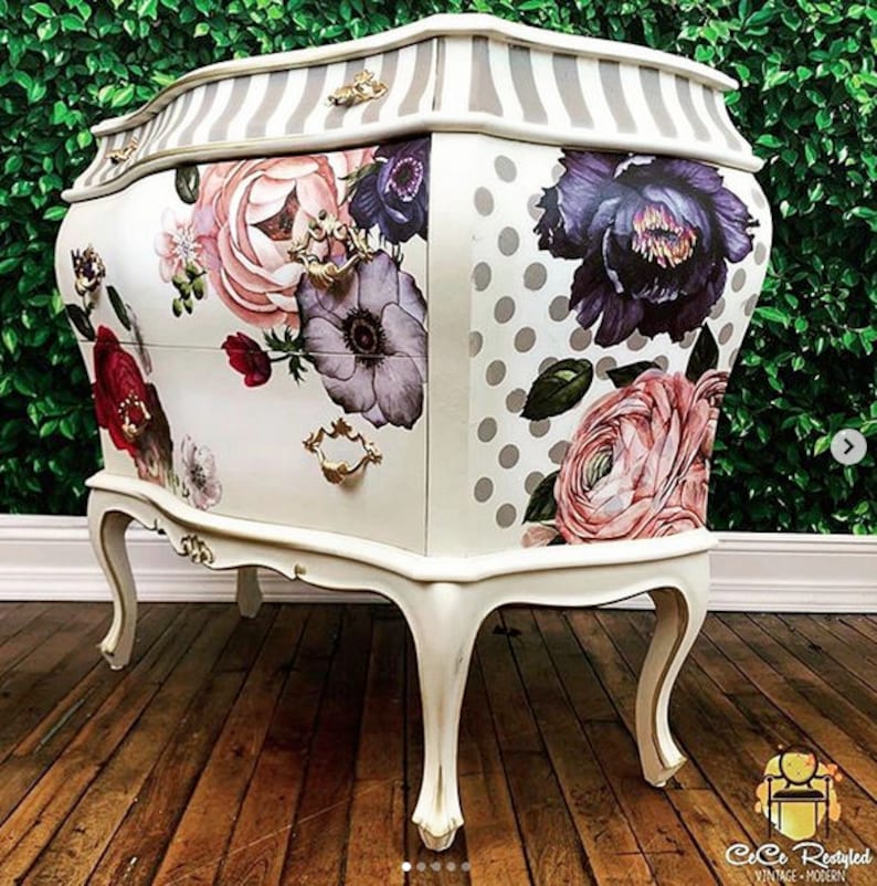 Rub on Transfers for Furniture Redesign With Prima Transfers Etsy Canada