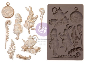 Following Alice 3D Silicone Mold || ReDesign with Prima || 5 x 8 Inches Alice in Wonderland Mold