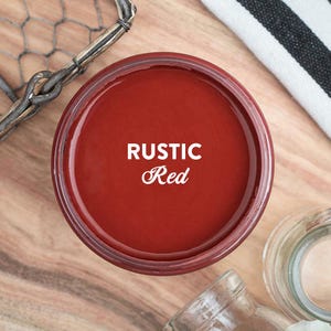 Dixie Belle Paint RUSTIC RED || Chalk Mineral Paint Matte Finish || Furniture Paint || Ships Same Day, Free Shipping 35+