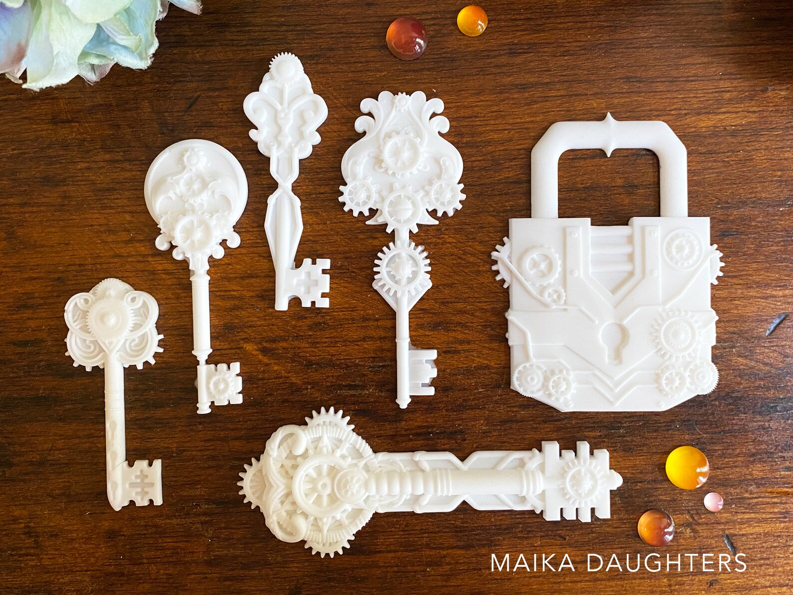 Silicone Molds MECHANICAL LOCK and KEYS Resin Molds Etsy
