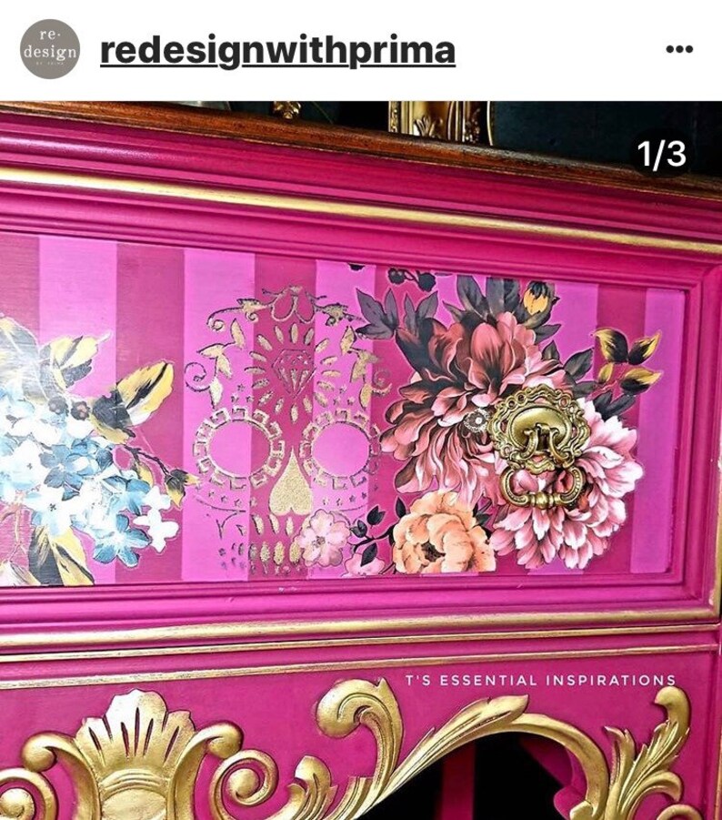 RUBY ROSE Transfer Rub on Transfers for Furniture Redesign Etsy