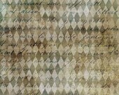 A3 Decoupage Rice Paper NEUTRAL HARLEQUIN Decoupage Queen Decoupage Paper Rice Paper Decoupage Printed Rice Paper for Decoupage