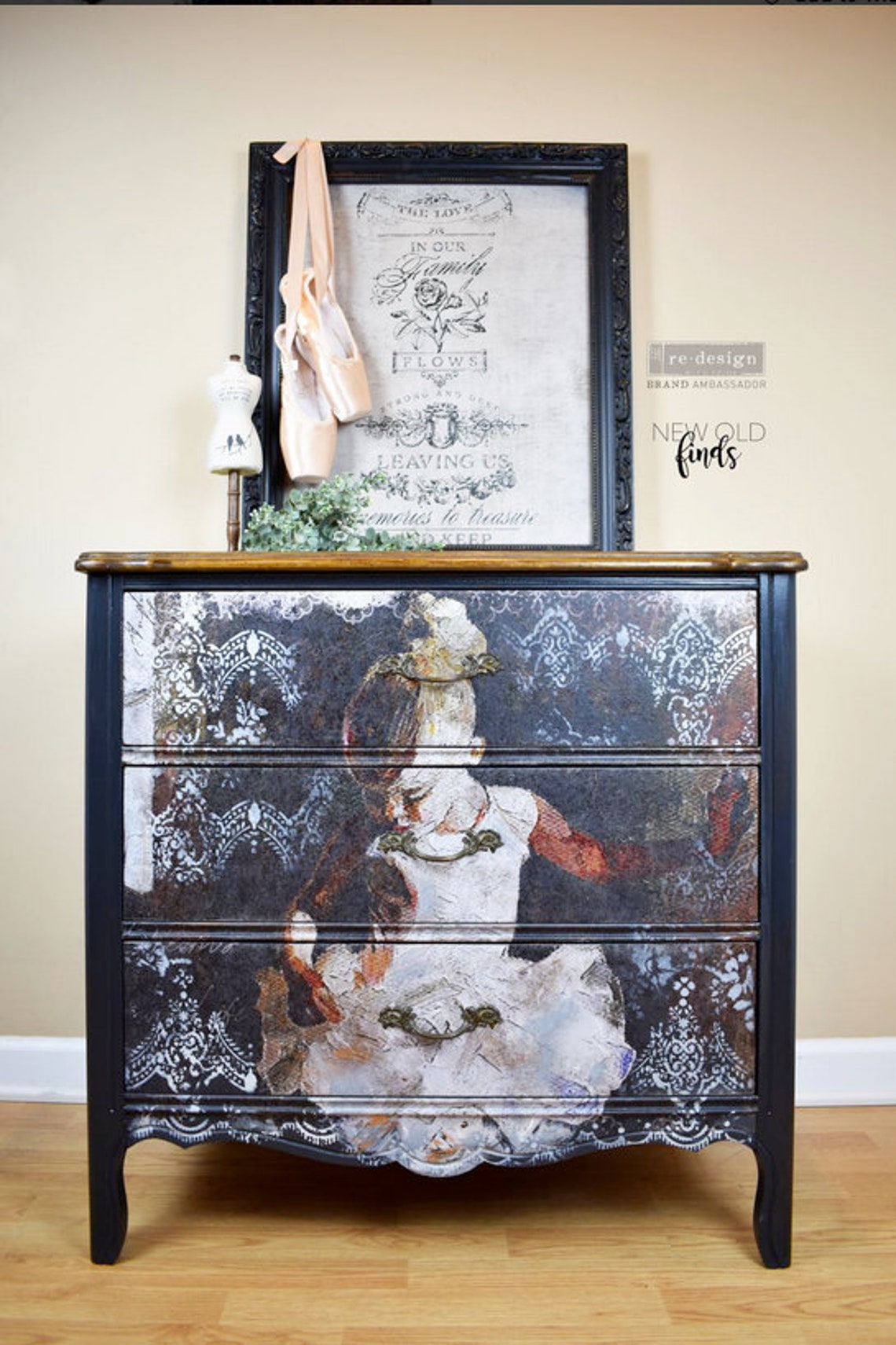 A1 Decoupage Tissue Paper DANCER ReDesign with Prima Etsy.de