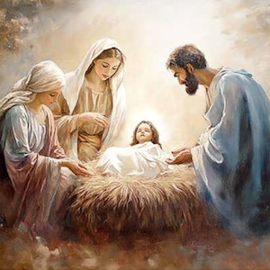 Decoupage Papers for Furniture PEACEFUL NATIVITY SCENE || Paper Designs Italy || Decorative Napkin || A4 Printed Washi Rice Paper