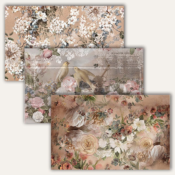 Decoupage Paper Etsy