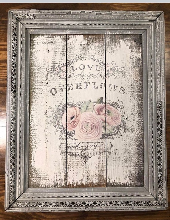 Rub On Transfers For Furniture OVERFLOWING LOVE ReDesign Etsy
