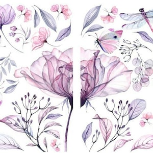 Clearance || Translucent Garden Rub On Furniture Transfers || Furniture Decals || Belles & Whistles by Dixie Belle Paint