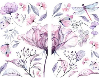 Clearance || Translucent Garden Rub On Furniture Transfers || Furniture Decals || Belles & Whistles by Dixie Belle Paint