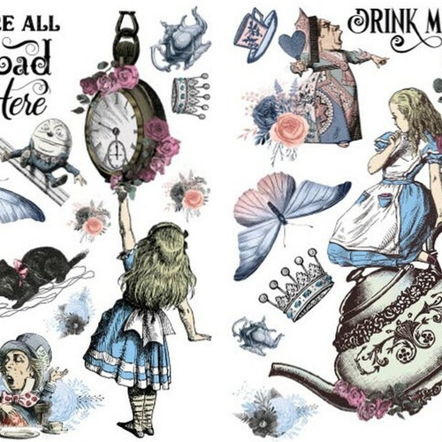 ALICE in WONDERLAND PART 2 Transfer Belles and Whistles Dixie Etsy