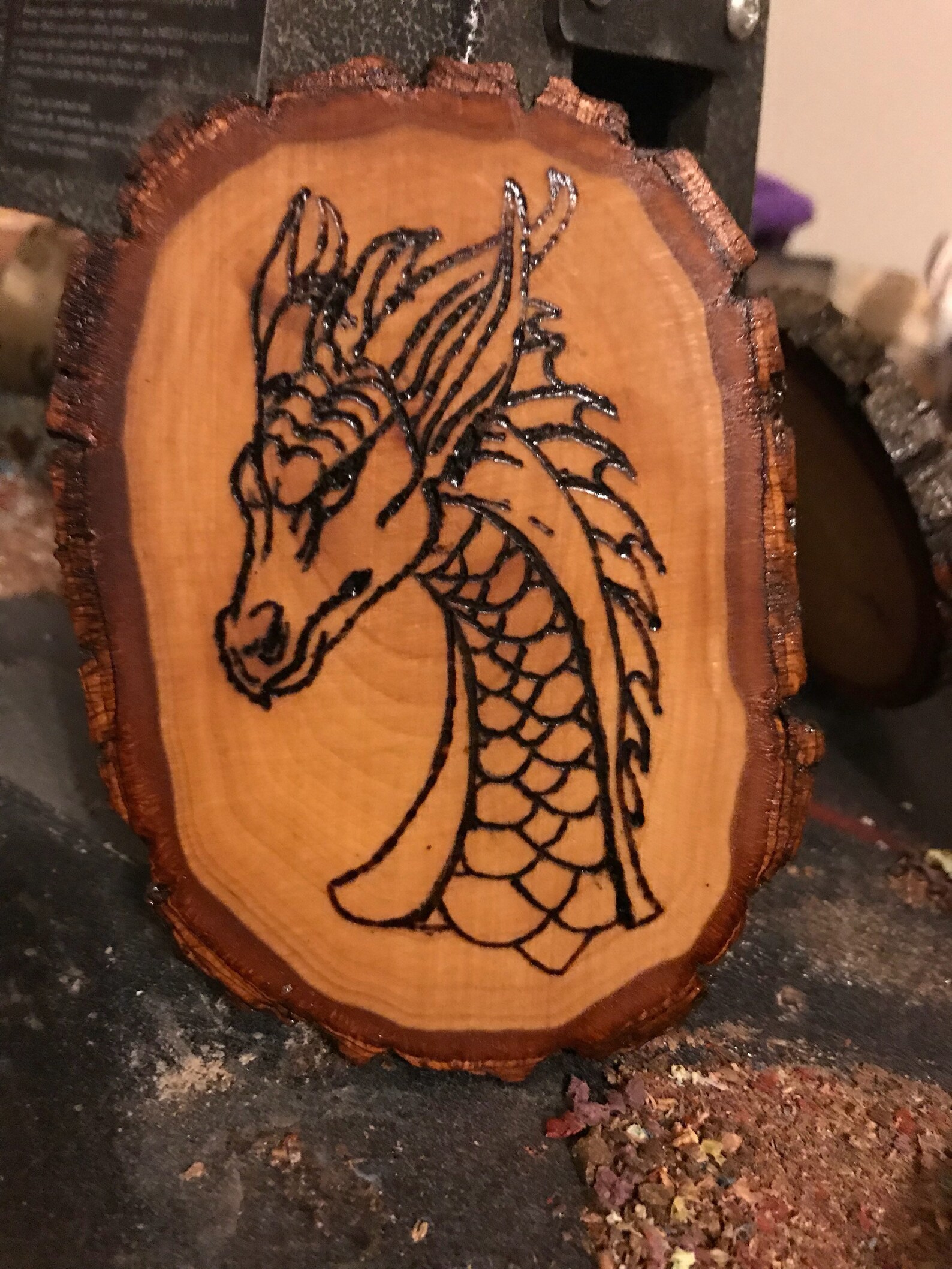 Dragon Wood Burning Wall Decoration | Etsy