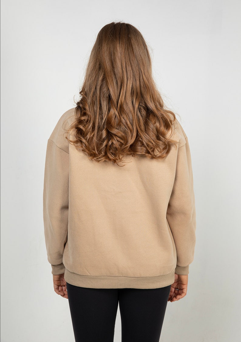 Breastfeeding oversized crew neck jumper image 2